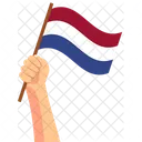 Netherlands Hand Holding Nation Symbol Icon