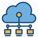 Network Cloud Connection Online Data Storage Icon