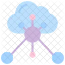 Network Technology Cloud Computing Icon