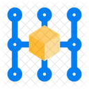 Network Internet 3 D Cube Icon