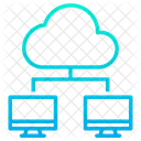 Cloud Computing Network Share Icon