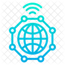 Smart Network Automation Internet Of Things Icon