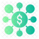 Network Scheme Dollar Symbol Icon