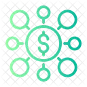 Network Scheme Dollar Symbol Icon