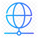 Network Earth Grid Worldwide Icon