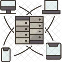 Network Hosting Connection Icon