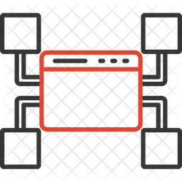 Network Algorithm Icon - Download in Dualtone Style