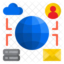 Network Communication  Icon