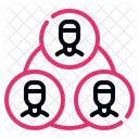 Collaboration Teamwork Network Icon