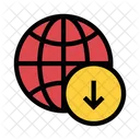 World Download Arrow Icon