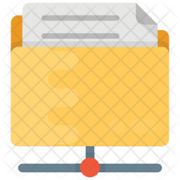 Network Folder Icon of Flat style - Available in SVG, PNG, EPS, AI ...