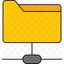 Network Folder File Sharing Cloud Storage Icon