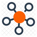 Network Graph Nodes Connections Icon