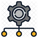 Network Gear Setting Icon