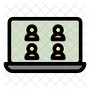 Working From Home Technology Online Icon