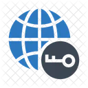 World Key Lock Icon
