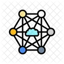 Network Nodes Cloud Icon