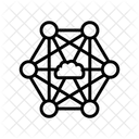 Network Nodes Cloud Icon