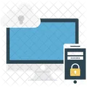 Network Protection Cloud Computing Mobile Security Icon