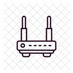 Network Router Icon - Download in Line Style
