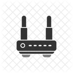 Network Router Icon - Download in Dualtone Style