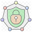Network Security Lineal Color Icon Icon