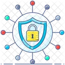 Network Security Cyber Safety Protective Network Icon