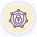 Network Security Line Icon Icon