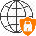 Network Security Firewall Encryption Icon