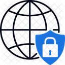 Network Security Firewall Encryption Icon