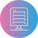 Network Server Database Hosting Icon