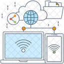 Data Exchange Network Sharing Lan Network Icon