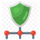 Network Shield Protection Safety Shield Icon