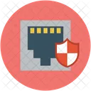 Network Socket Shield Icon