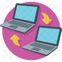 Networking Laptop Sync Icon