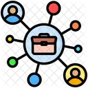 Networking Briefcase People Icon