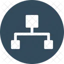 Data Center Data Folder Data Network Icon