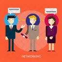 Networking Business Communication Icon
