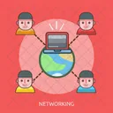 Networking Technology World Icon