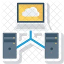 Networking Pcsharewithserver Serversharewithlaptop Icon