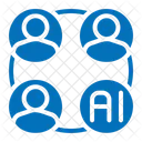 Networking Robot Artificial Intelligence Icon