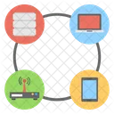 Networking Diagram Database Icon