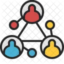 Networking Social Media Connection Icon