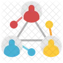 Networking Social Media Connection Icon