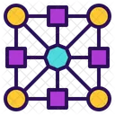 Networking Node Connecting Icon