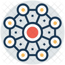 Networking Protocol Icon - Download in Colored Outline Style