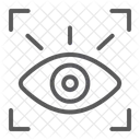 Netzhaut Scanner Erkennung Symbol