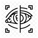 Netzhaut Scan Biometrisch Symbol