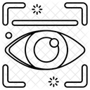 Netzhautscan Iris Scan Augenerkennung Symbol