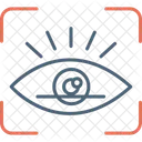 Netzhautscan  Symbol